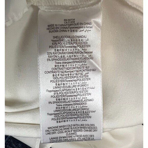 BCBGMaxazria Waylen Jumpsuit Size 2 Ivory Sleeveless Wedding  Formal - Picture 11 of 15